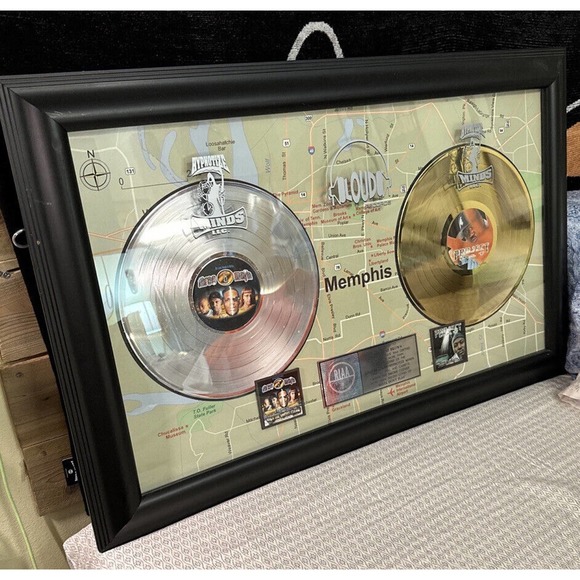 Three 6 Mafia Project Pat RIAA Platinum Gold Plaque Award Rap Juicy J DJ Paul - Picture 5 of 16